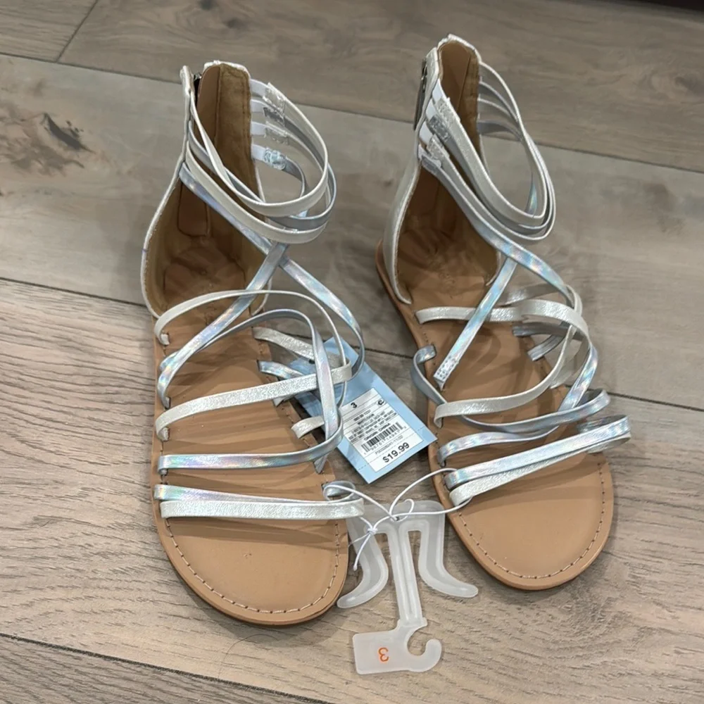 Cat & Jack strappy sandals with Zipper Closure